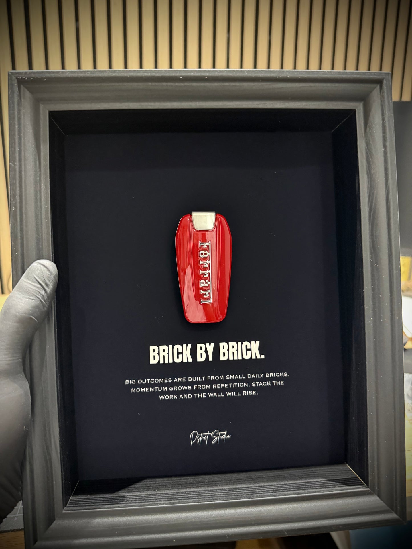 BRICK BY BRICK.
